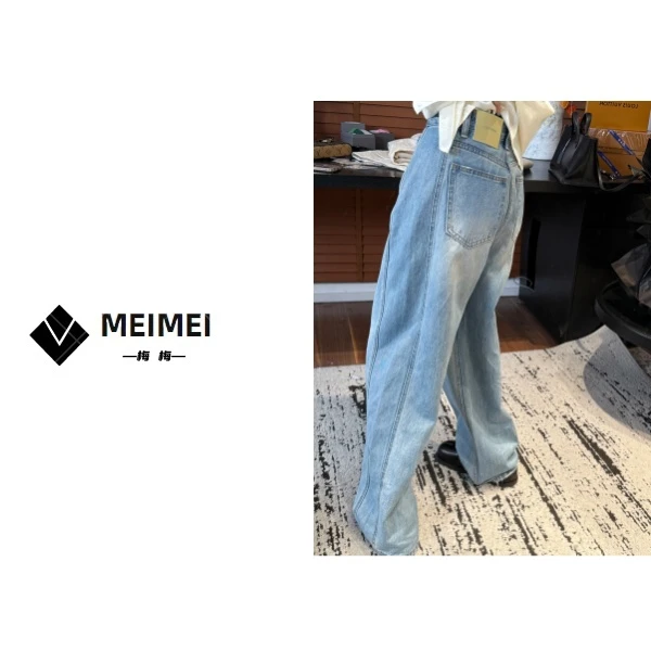 XMM.【 黄牌牛仔直筒裤】时尚百搭潮流显瘦高腰薄款薄款宽松26S1306