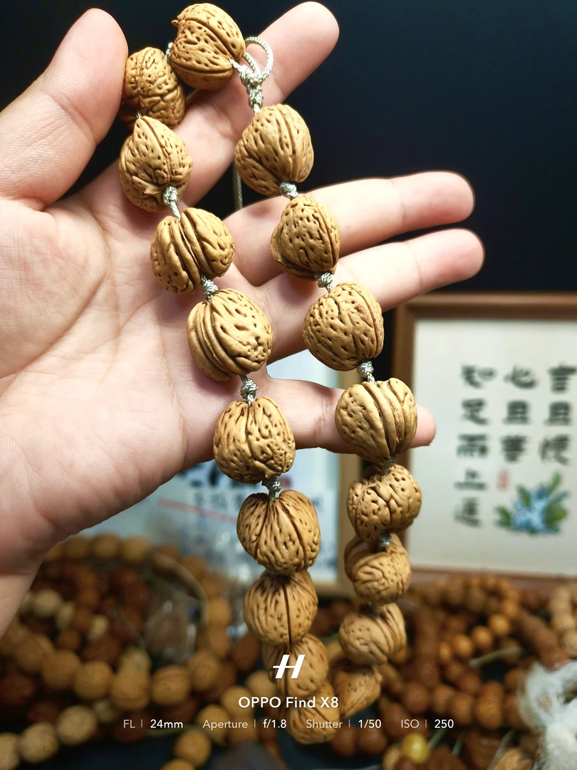 东北野生桃核同树连体手持