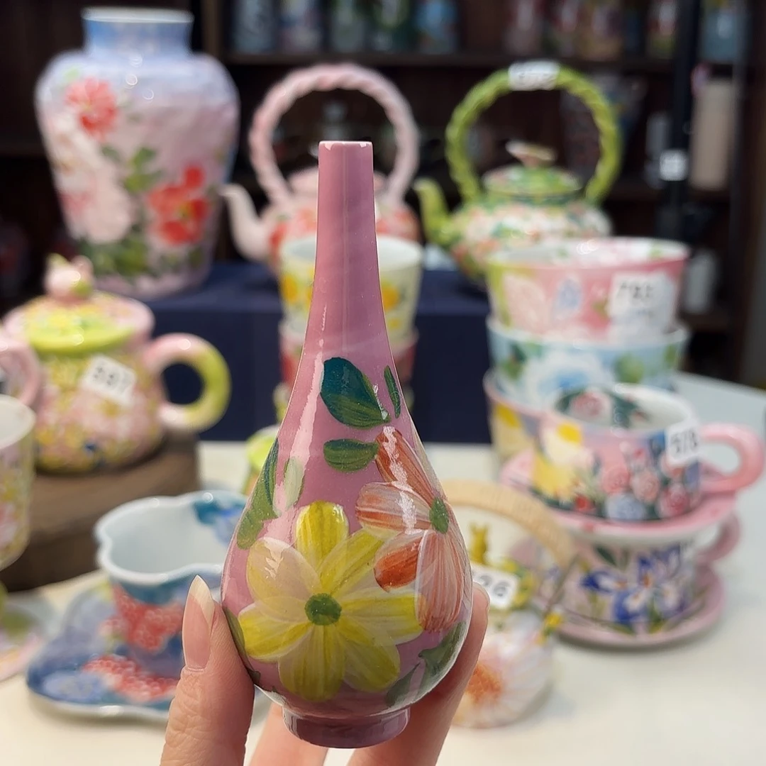 瓷片景德镇手绘高温釉下彩陶瓷茶具