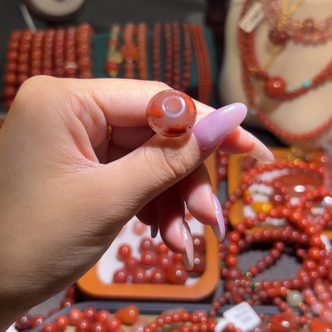 南红玛瑙未镶嵌手串17mm