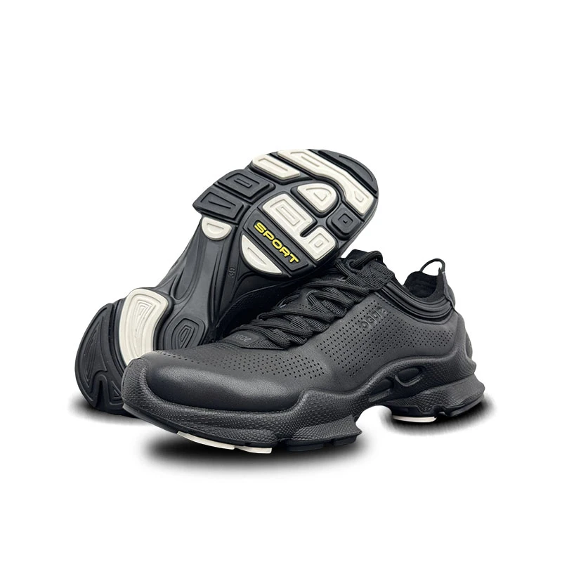 头层牛皮行政男鞋透气防滑户外跑步登山休闲皮鞋鞋M556668-31A