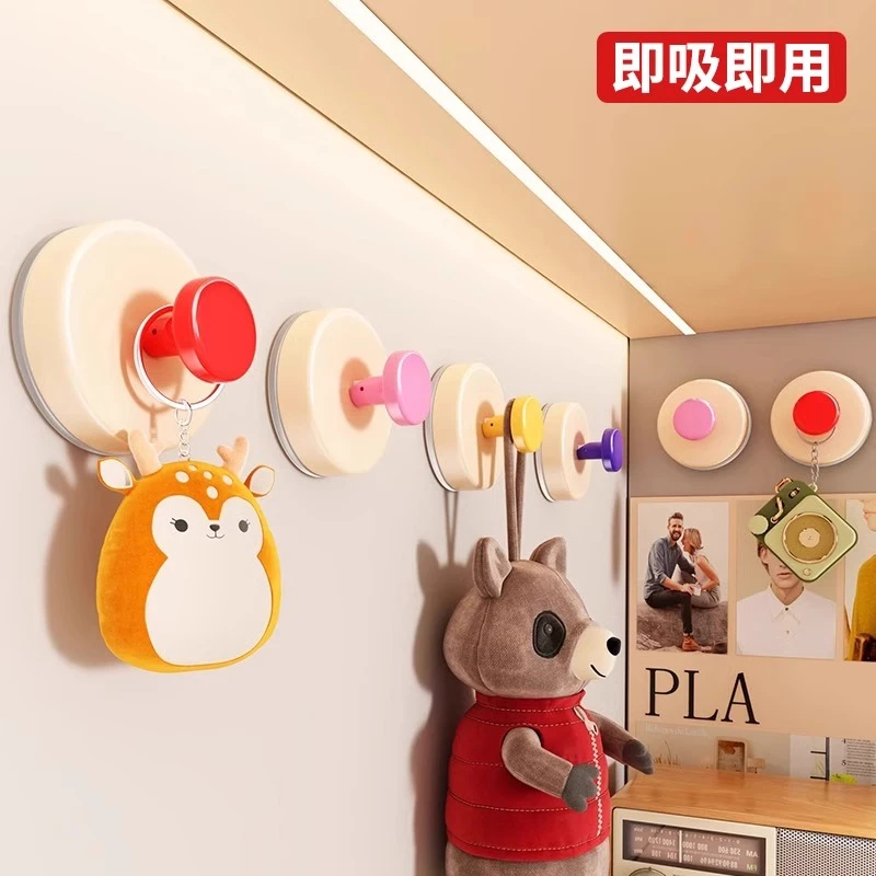 多巴胺吸盘玄关挂钩强承重无痕粘胶免打孔入户门口放钥匙帽子置物