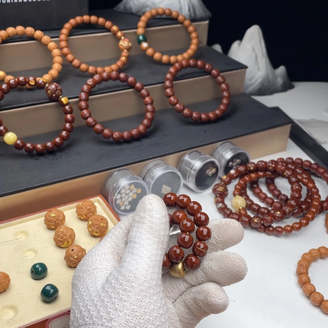 铃***铛猴头核桃吊坠精灵球