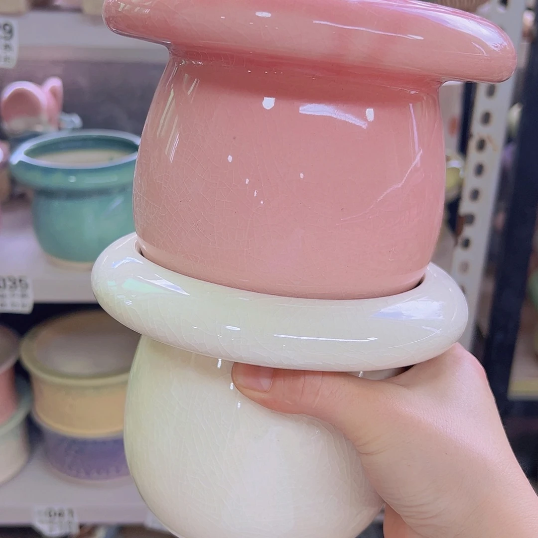 陶瓷花盆当场满12包邮