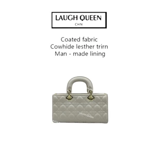 Laugh Queen手工打造女士新款包 10968 横黑色3格26cm