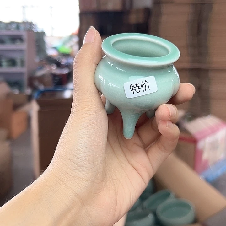 龙泉云间青瓷小米茶器