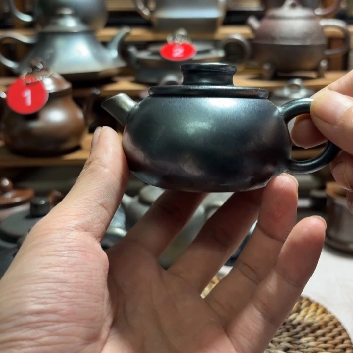 壶庄诚柴烧坭兴陶壶110（