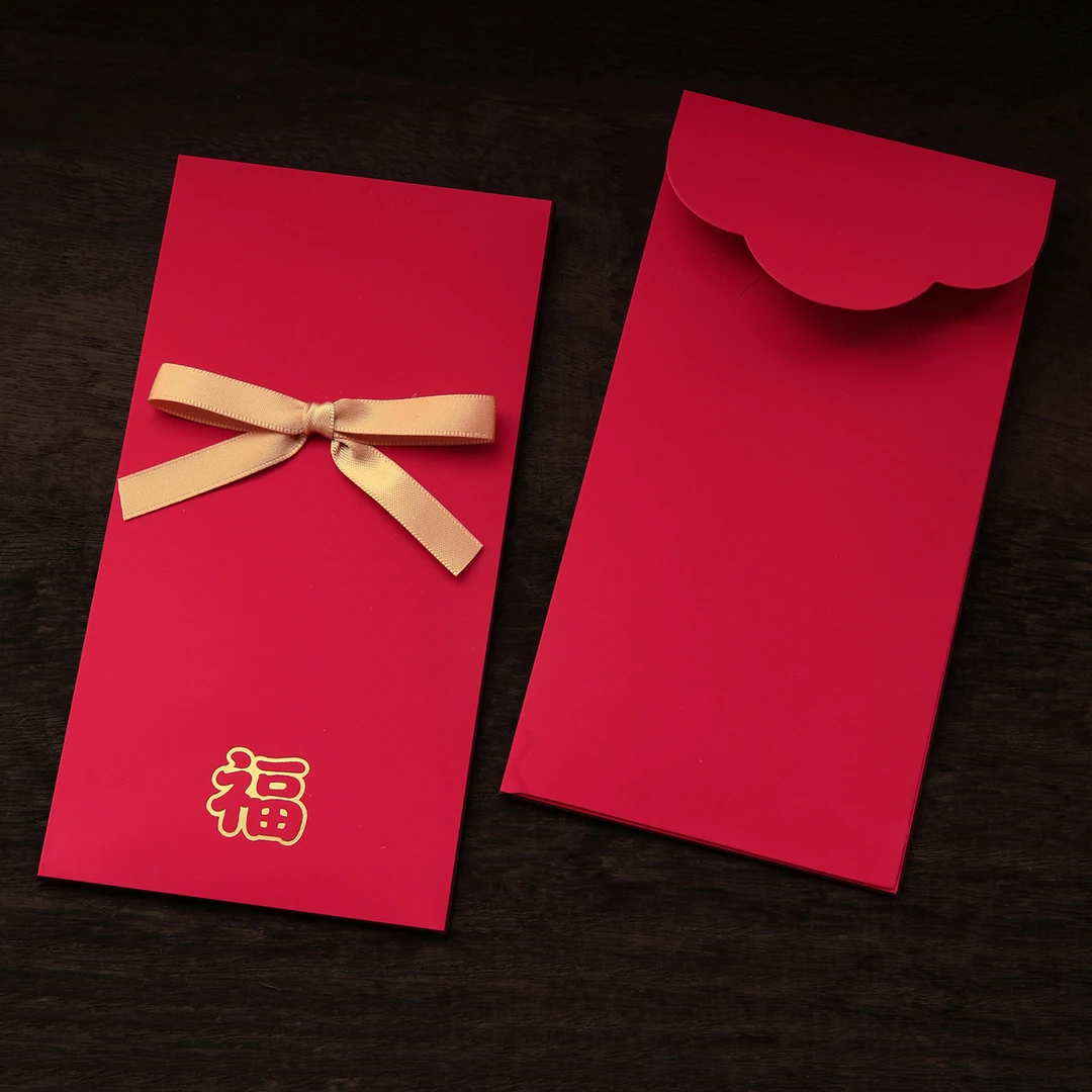 新款创意新年红包通用高奢春节结婚红包蝴蝶结通用随礼触感纸利是