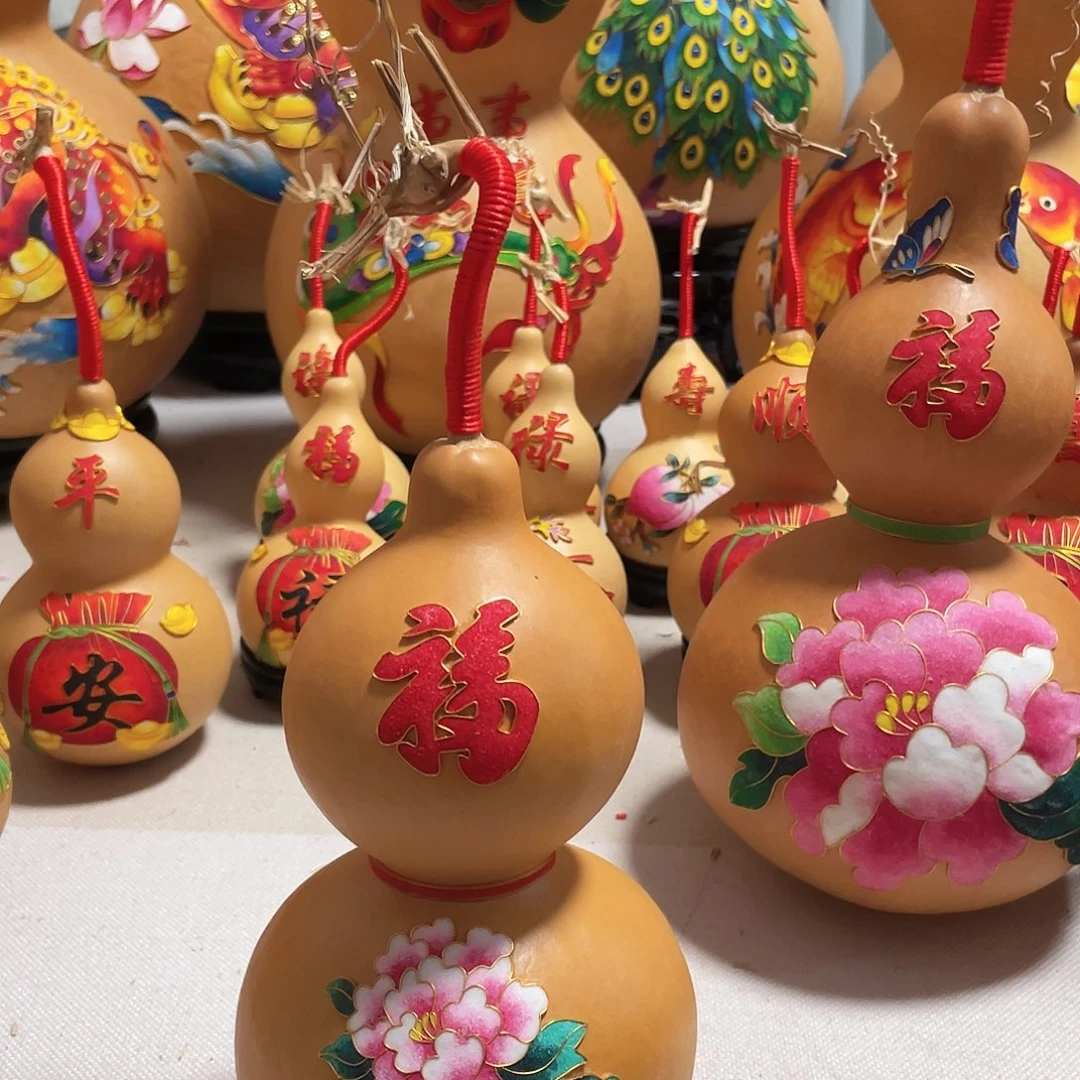 吉***意木葫芦福禄粉牡丹