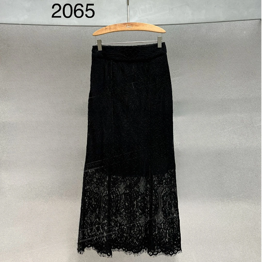 春夏季新款高腰蕾丝鱼尾裙 气质百搭女人味半身裙女 222065