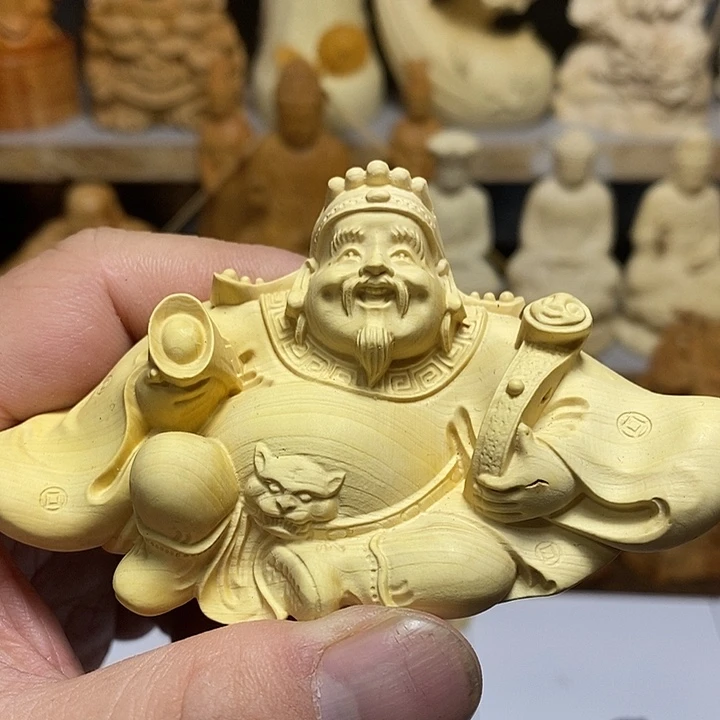 柏木（崖柏）微瑕财神爷