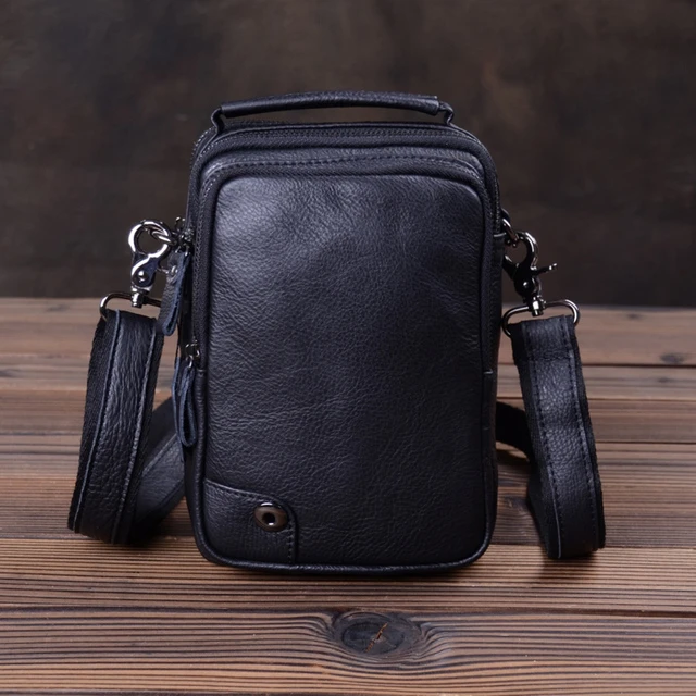 轩玛仕男士小包包迷你男包挎包真皮软皮单肩包斜挎包休闲牛皮背包