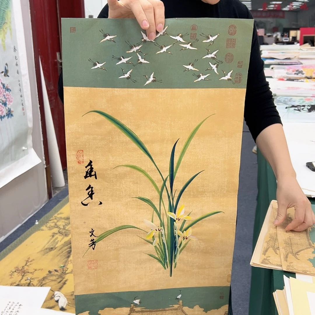国画宣纸国画纯手绘作品，随机发货