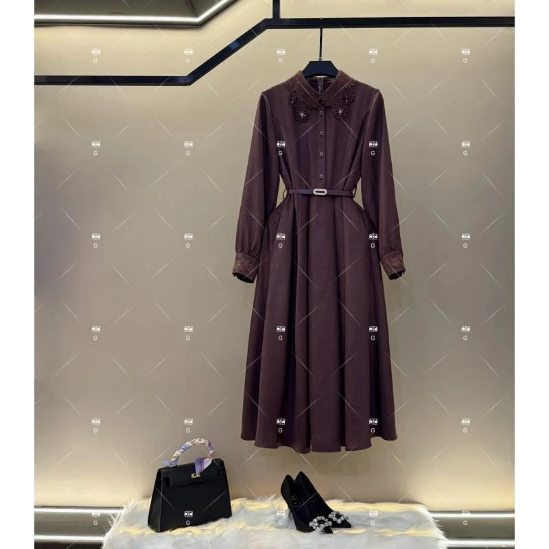 春夏丨设计师轻奢法式印花女士连衣裙 GS-57512