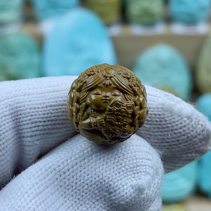 绿松石未镶嵌珠宝奇石16mm