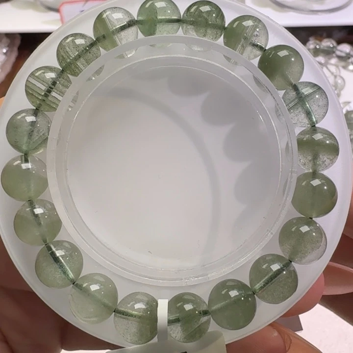 未镶嵌水晶手链巴西金沙翠绿幽灵9.5mm