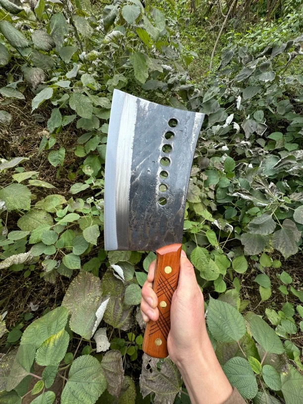 手工缎打加厚弹簧钢缎打商用砍大骨专用砍猪大骨牛羊骨屠夫用刀