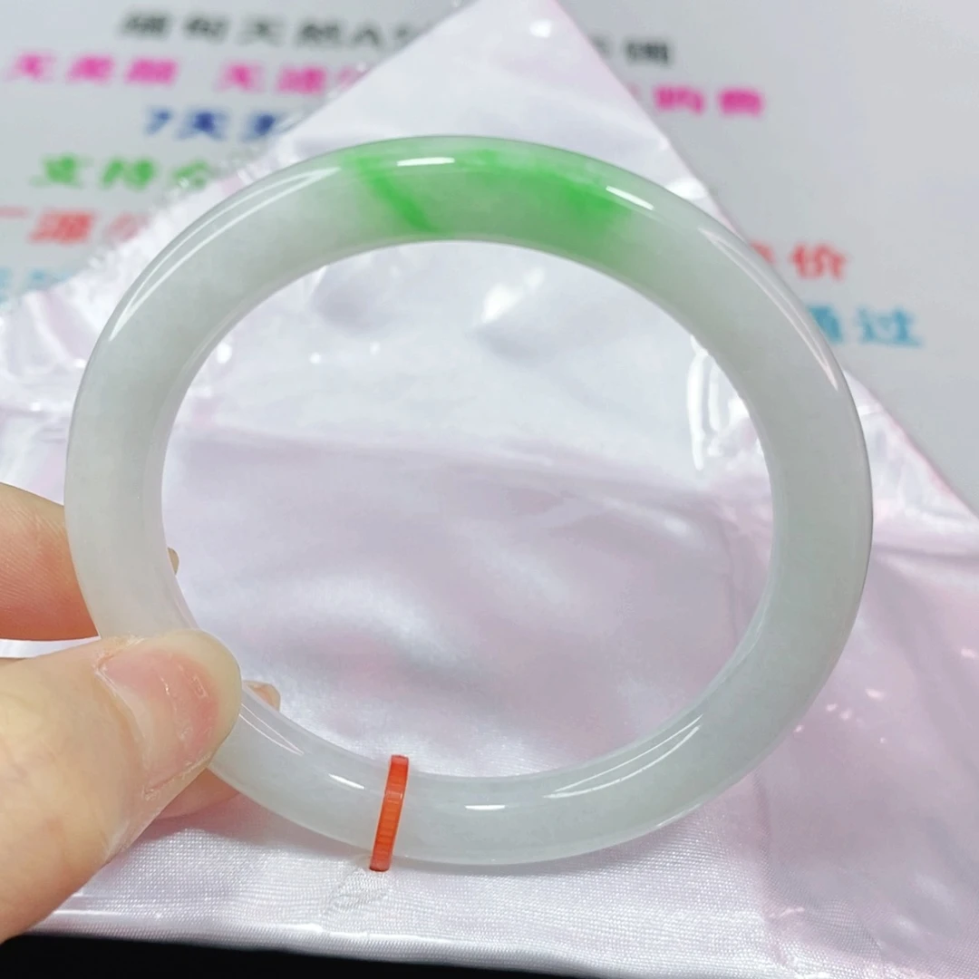 未镶嵌手镯翡翠52.5圆条9