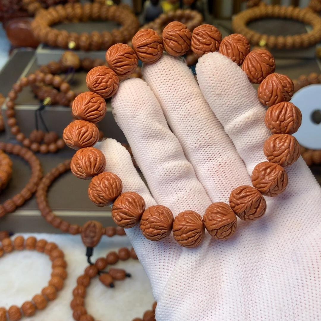 桃核手串秦岭龙纹