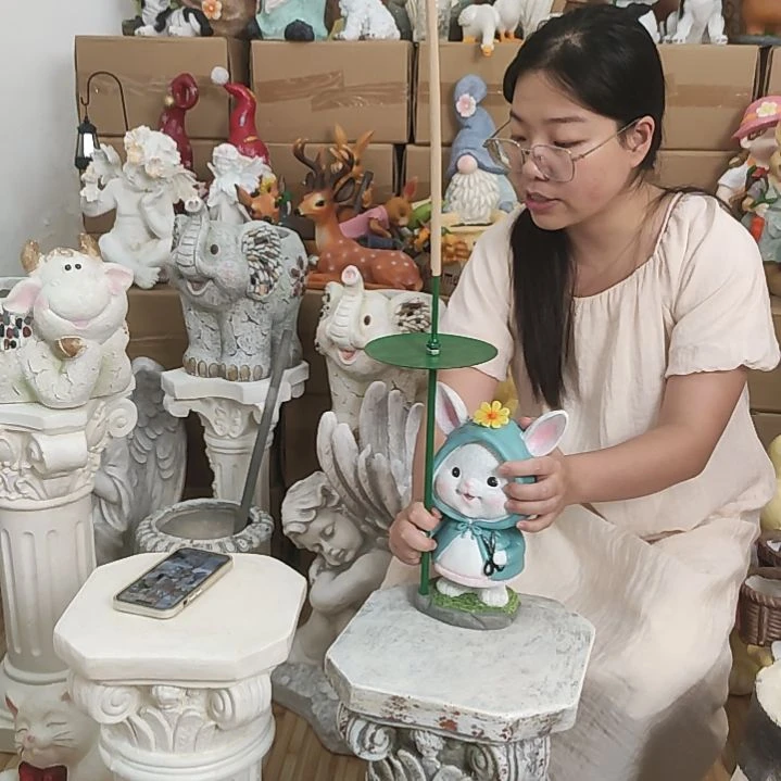 合成树脂树脂小兔子摆件