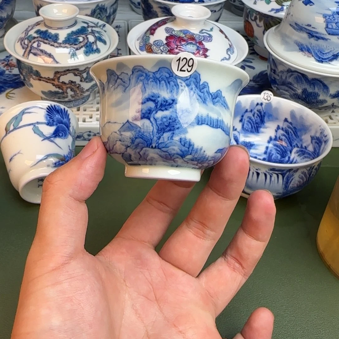 彦祖纯手工手绘茶具129