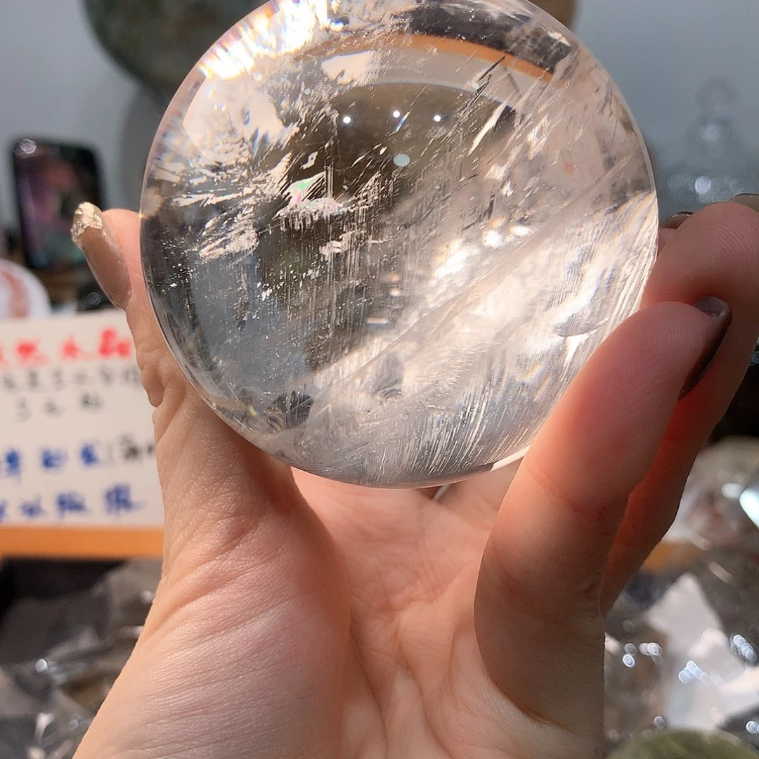 水晶水晶球未镶嵌发**儿水晶球