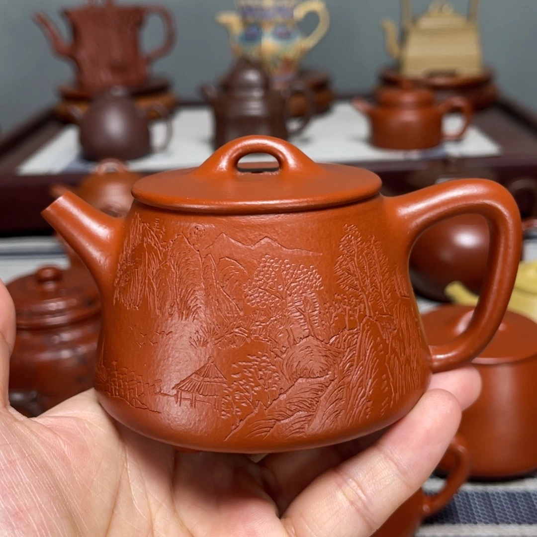 茶壶紫砂全手工制作200cc