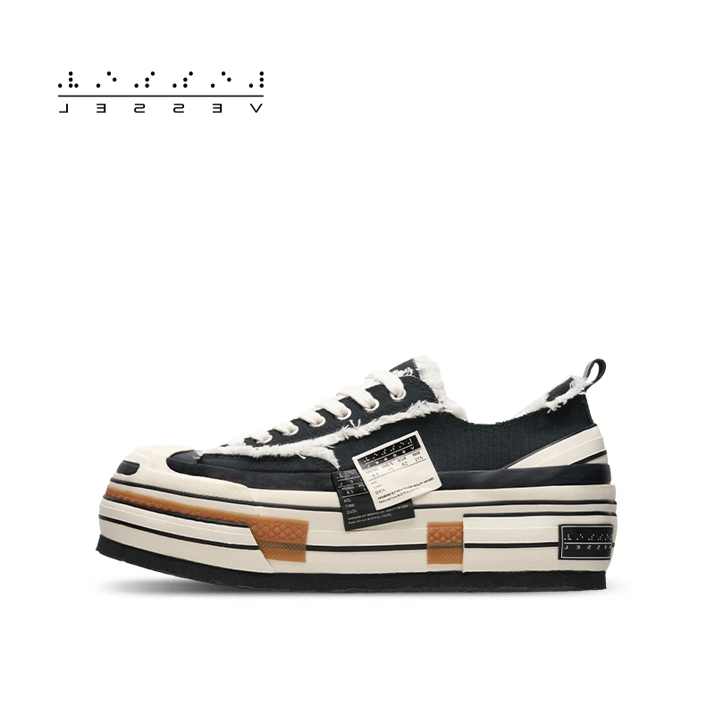 XVESSEL【爬梯开口笑 3M反光开口笑】潮流百搭舒适休闲情侣款增高