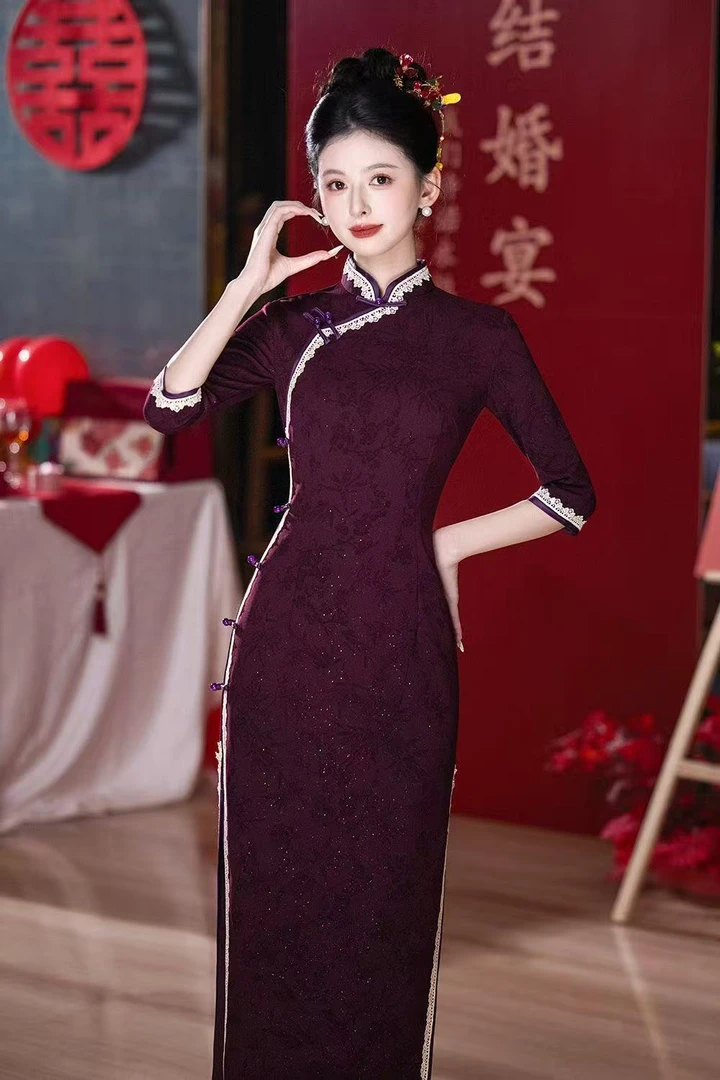 （喜婆婆）秋季时尚旗袍