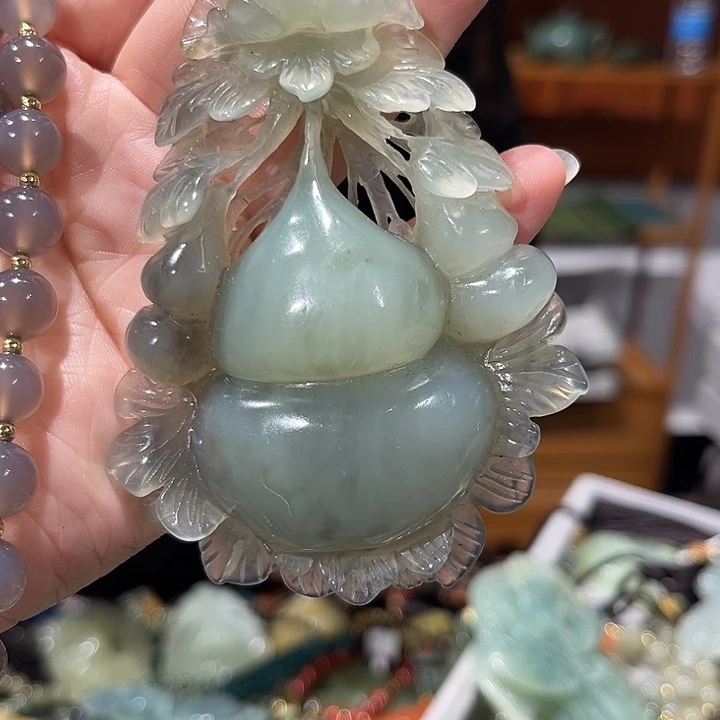 未镶嵌岫玉毛衣链