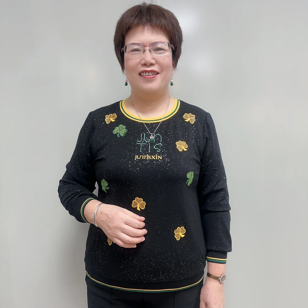 君蒂 JUNTIS 春秋季中老年妈妈长袖上衣