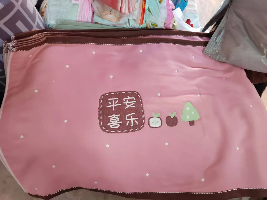 纯棉8层纱布枕巾大号吸湿透气家用尺寸75*52CM印花