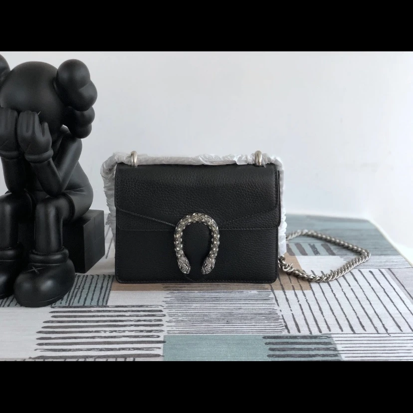 99新 GUCCI/古驰 Gucci黑色酒神小号 25110108-03