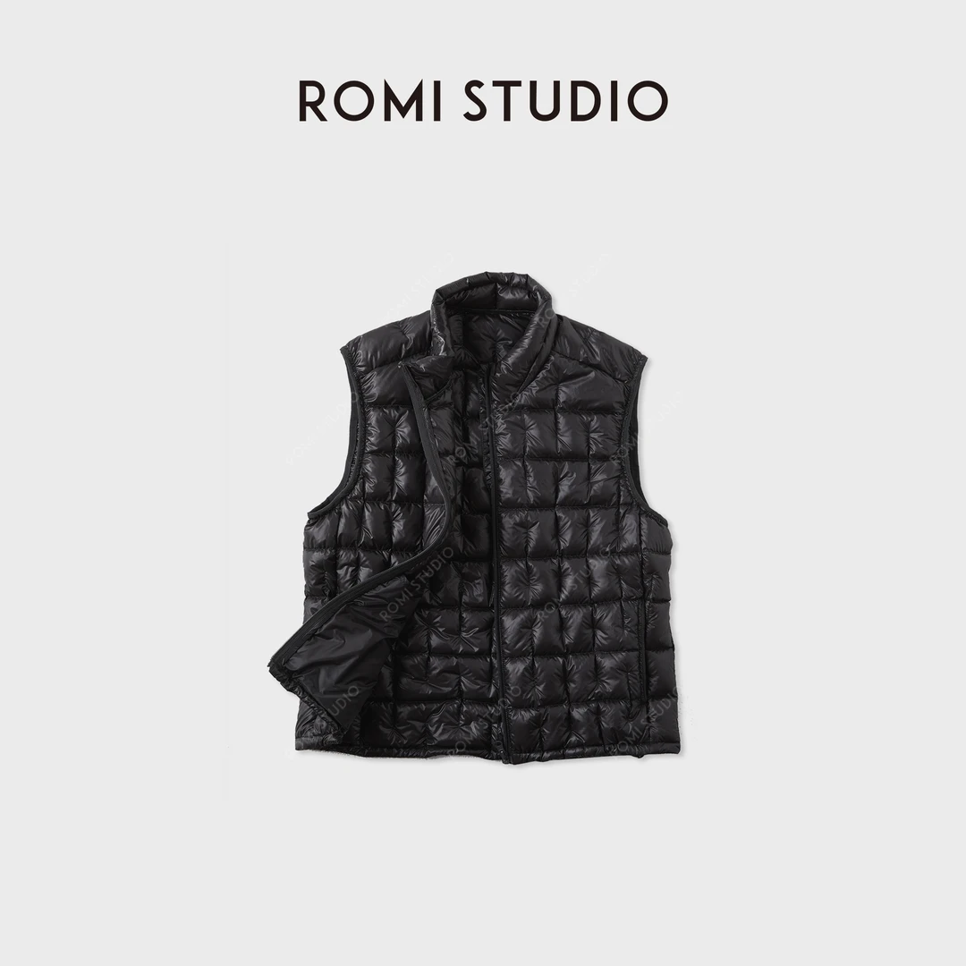 ROMI STUDIO“轻盈锁温”蓬松鹅绒羽绒马甲背心便携轻量RWCWWG6221