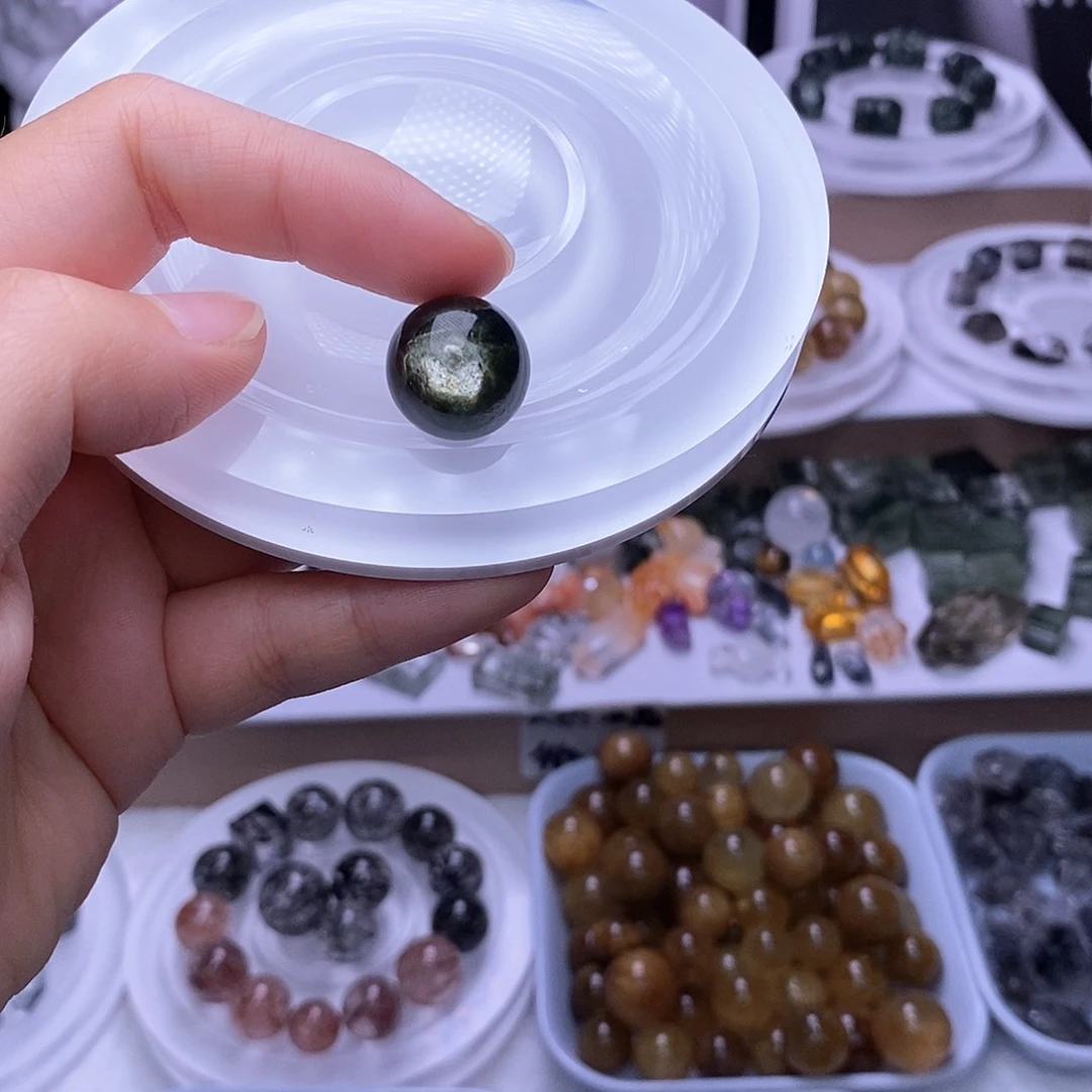 水晶天然水晶定制打孔不退换未镶嵌龙*白