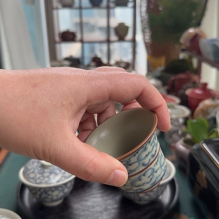 姑姑家茶具小盖碗森*?