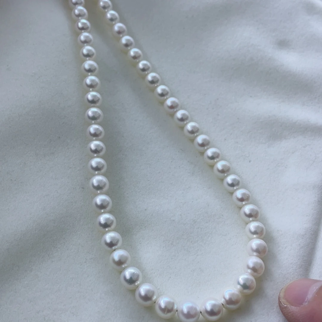 海水珍珠项链银S925镶嵌
