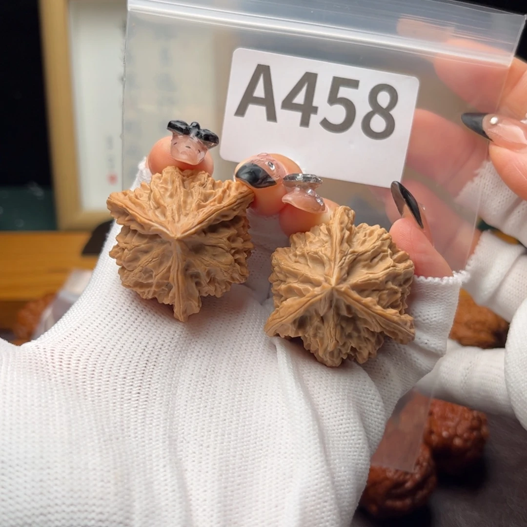 把件文玩核桃37盘山三棱a458