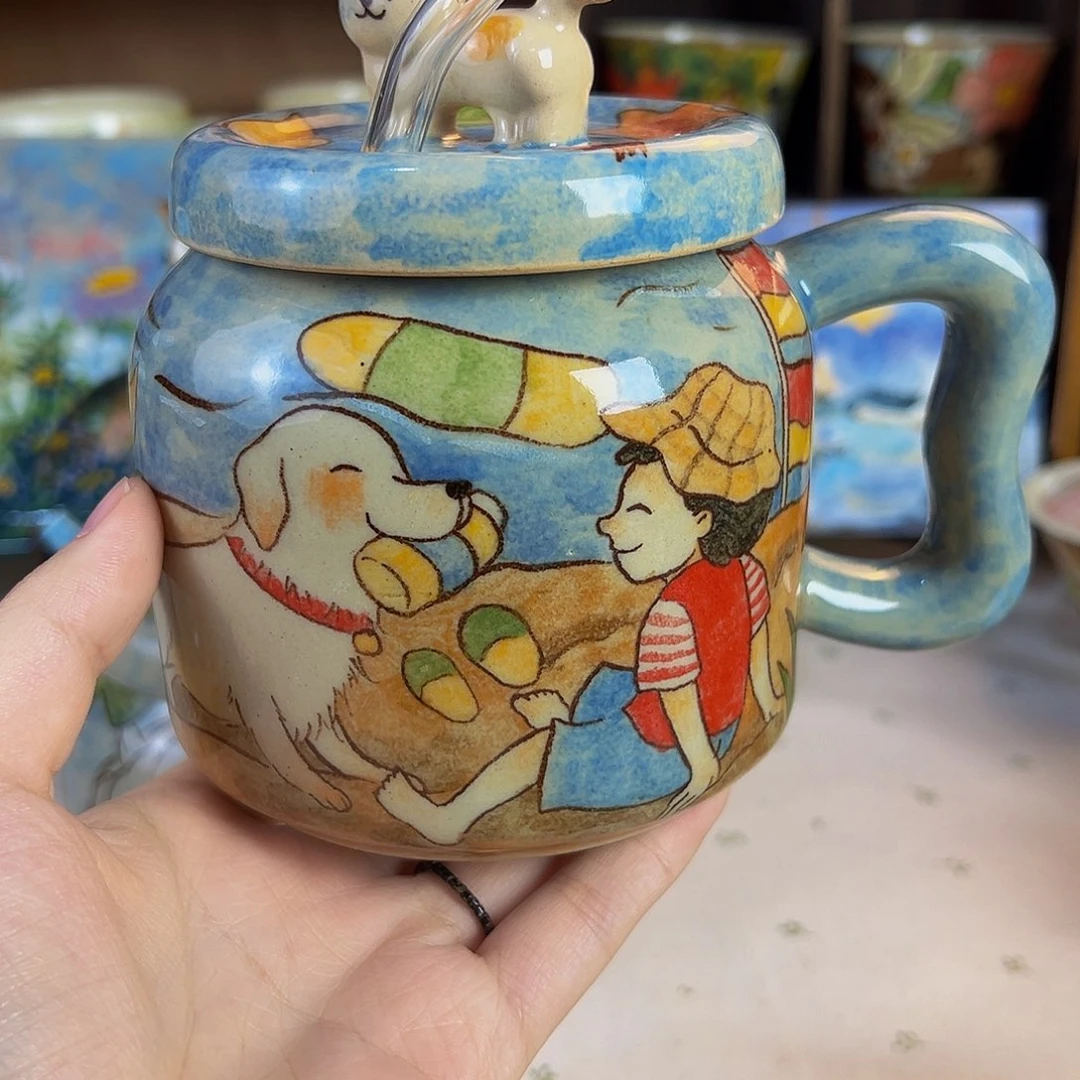 原创手绘高温釉下彩