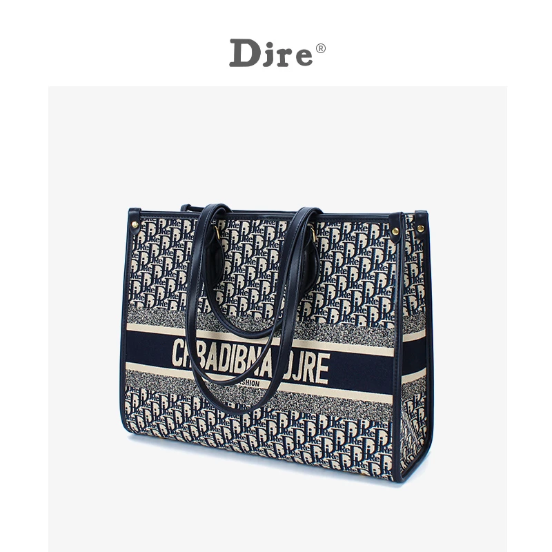 [DJRE品牌]09号超大托特包-万针刺绣时尚单肩手提包#330