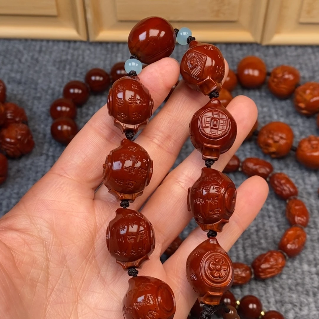 @***.橄榄核手串/手链八把壶