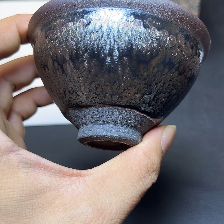 用***8茶盏建盏蕉金油滴