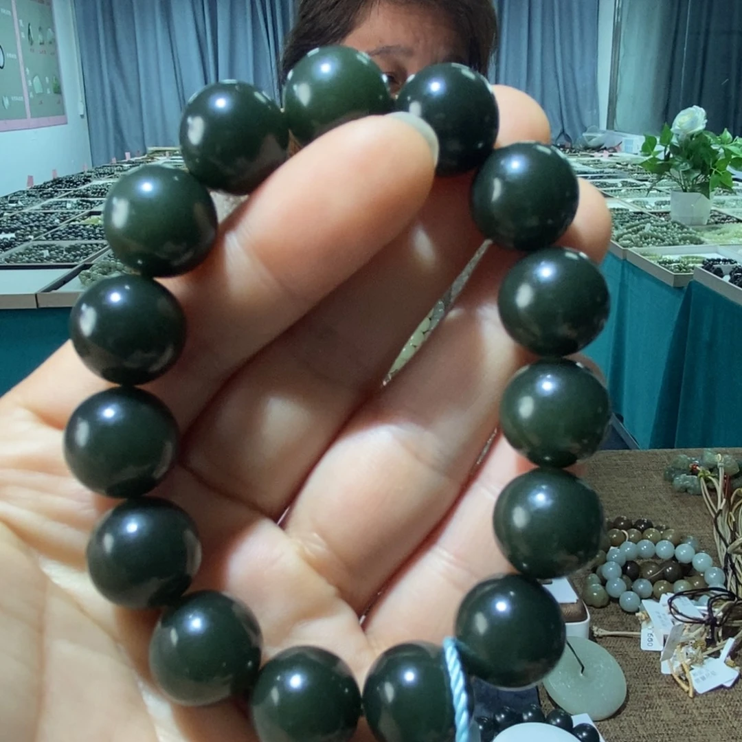 和田玉未镶嵌手链114