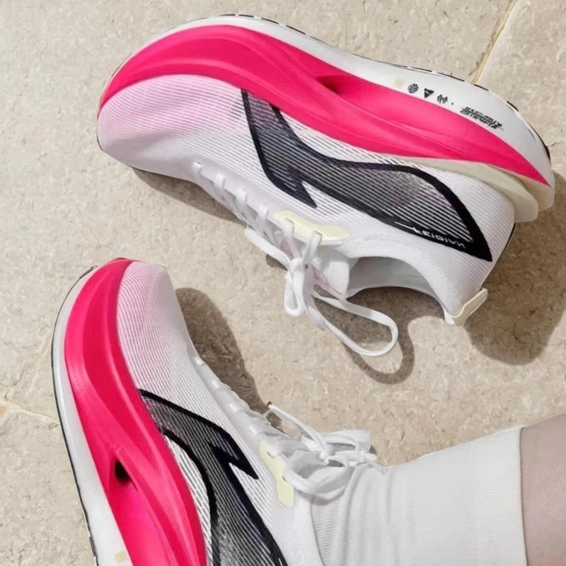 李宁集团飞电5E透气跑步鞋透气迟星竞速碳板跑鞋超轻学生减震儿童