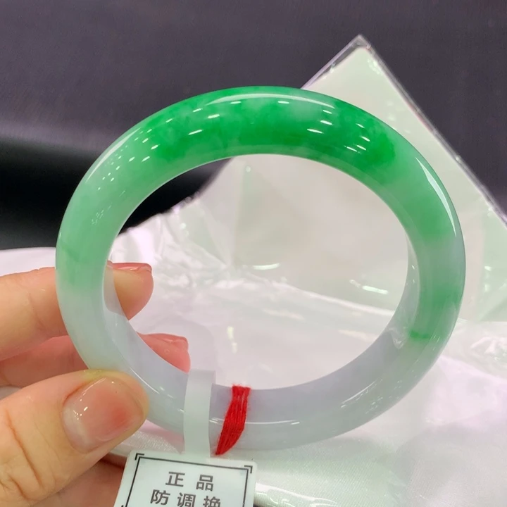 未镶嵌手镯翡翠正圈57