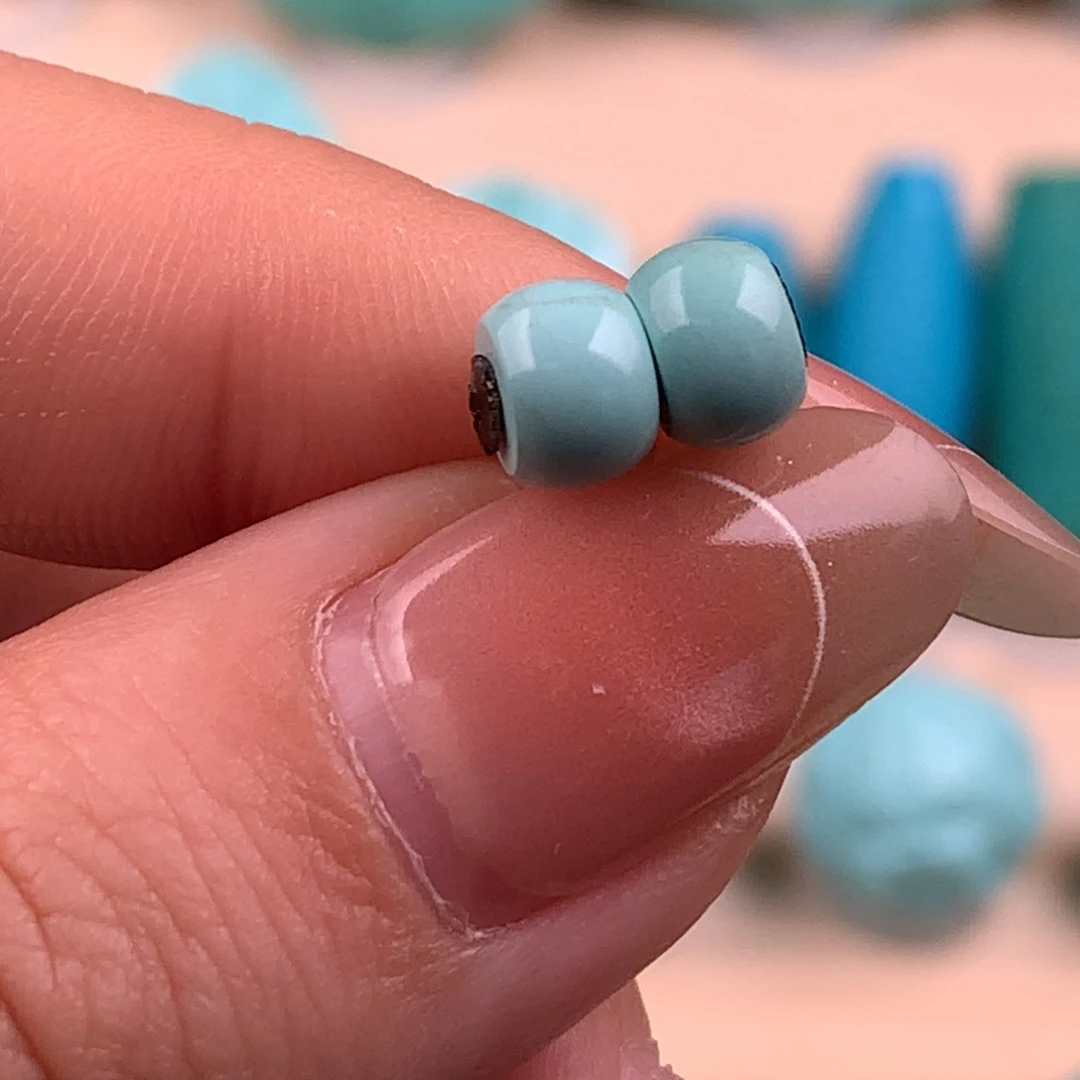 绿松石未镶嵌直切6.4