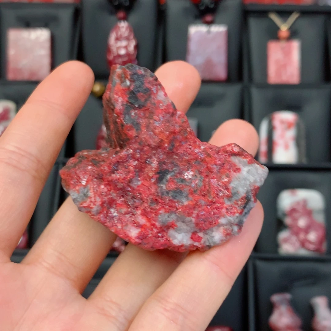 天然辰砂天然毛石