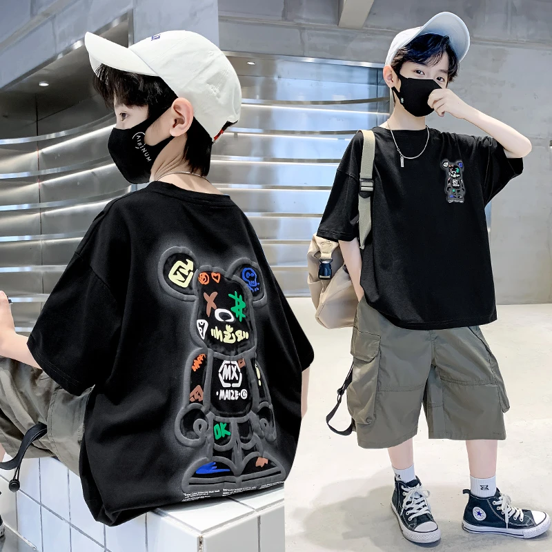 童装恤衫休闲上衣炸街儿童打底短袖衣服季宝宝恤洋气恤薄款新款