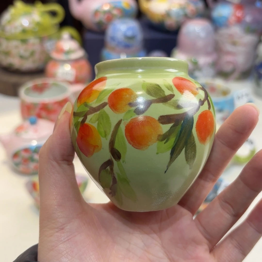 景德镇手绘高温釉下彩陶瓷茶具