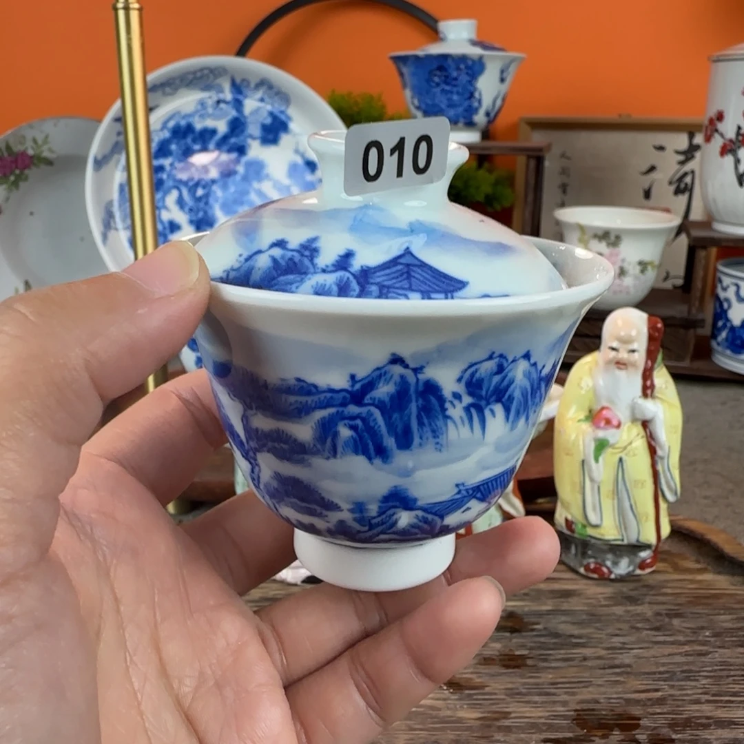 瓷片景德镇手绘青花茶器010